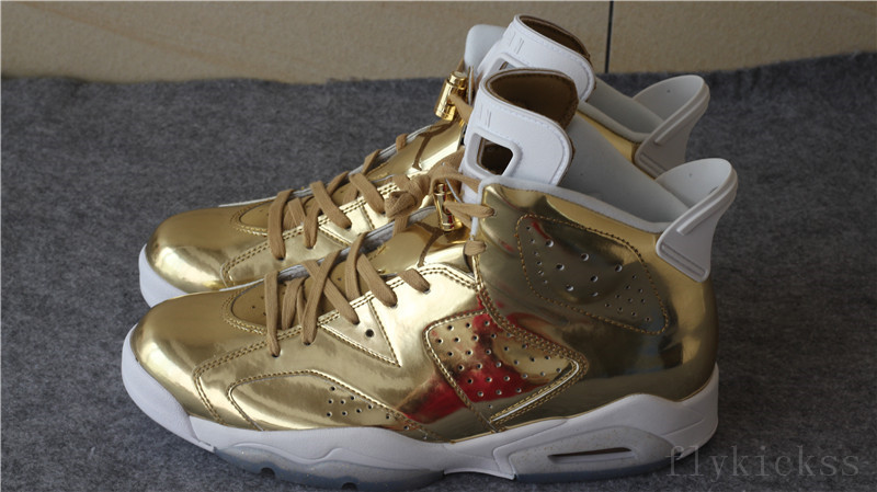 Top Quality Air Jordan 6 Pinnacle Metallic Gold